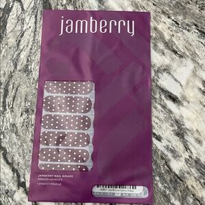 Jamberry Boysenberry Polka Dot Nail Wraps